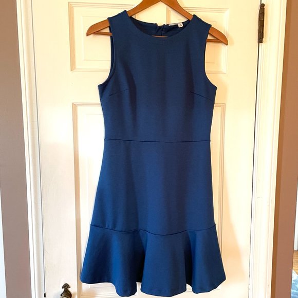 GAP Dresses & Skirts - 36) Gap Royal Blue Fit and Flare Peplum Dress - 4